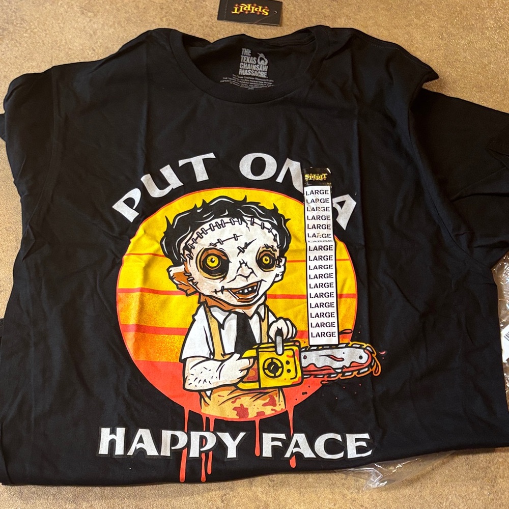 Leatherface Black T-Shirt